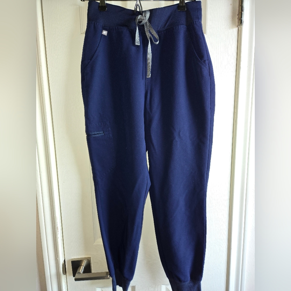 Figs Navy Zamora Jogger Scrub Pants Small Petite